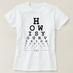 Wie Ihre Vision - Augendiagramm ist T-Shirt