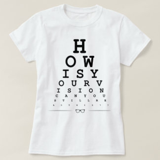Wie Ihre Vision - Augendiagramm ist T-Shirt