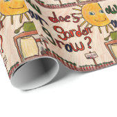 Wie Ihren Garten tut, wachsen Sie Motiv Geschenkpapier (Rolleneckpunkt)