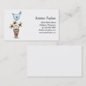 Wie Ihren Garten tut, wachsen Sie · Vogel u. Visitenkarte (Vorne/Hinten)