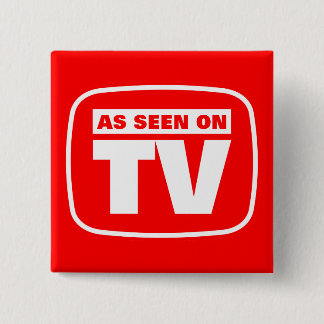 Wie im Fernsehen gesehen Button