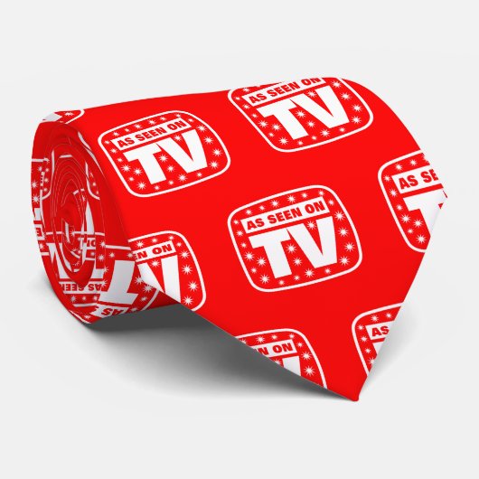 Wie im Fernsehen gesehen - CH 2 mit Retro-Stars Krawatte (Gerollt)