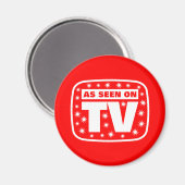 Wie im Fernsehen gesehen - CH 2 mit Schneestern Magnet (Vorderseite/Rückseite)