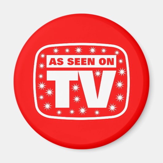 Wie im Fernsehen gesehen - CH 2 mit Schneestern Magnet (Vorne)