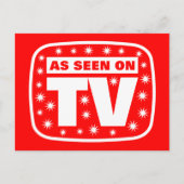 Wie im Fernsehen gesehen - CH 2 mit Schneestern Postkarte (Vorderseite)