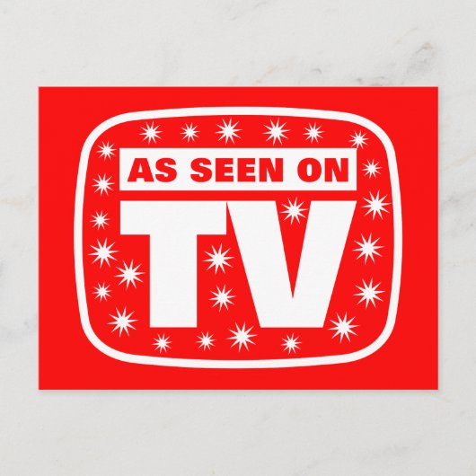 Wie im Fernsehen gesehen - CH 2 mit Schneestern Postkarte (Vorderseite)