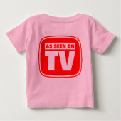 Wie im Fernsehen gesehen - individuell angepasst Baby T-shirt (Rückseite)