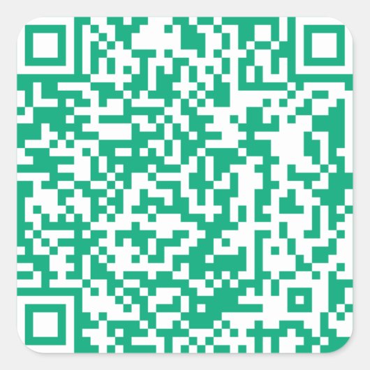 Wie im TV-QR-Code angezeigt Quadratischer Aufkleber (Vorderseite)