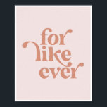 Wie immer Vintag Retro Pink Schriftart Poster<br><div class="desc">Wie immer Vintag Retro Pink Schriftart</div>