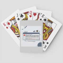 Wie in meiner letzten E-Mail Lustige Büroweisheit Spielkarten