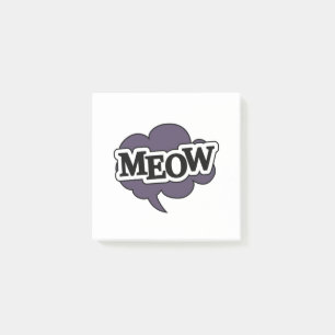 Wie in Sprechblase, Katzen Welt Post-it Klebezettel