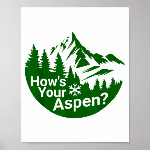 Wie ist aspen_ lustig aspen colorado Skifahren Wit Poster