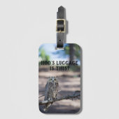 Wie ist das Gepäck? Große Hornschale Gepäckanhänger (Vorderseite Vertikal)