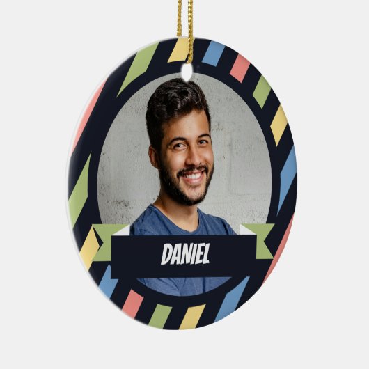 Wie ist der Boss? Weihnachten Keramik Ornament (Rechts)