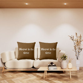 Wie ist die Zeit funny Retro Tier Niedlich braun Kissen