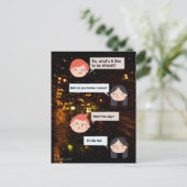 Wie ist es, Atheist zu sein? Postkarte (Stehend Vorderseite)