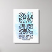 Wie ist es möglich, dass das von allen kleinen Jun Leinwanddruck (Vorderseite)