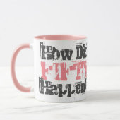 Wie ist fünfzig passiert? - Zwei-Tonen-Kaffee-Tass Tasse (Links)