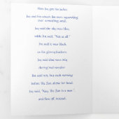 Wie Jay seine Jacke got Dreifach Gefaltete Urlaubskarte (Innen Erste Seite)