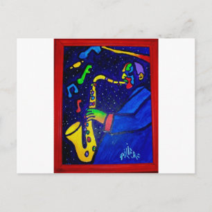 Wie Jazz Man von Piliero Postkarte