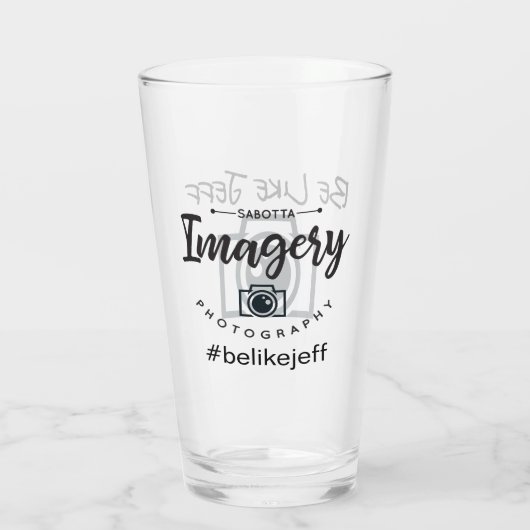 Wie Jeff Pint Glas (Rückseite)