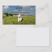 Wie jemand verließ leben dem Tor offene Visitenkarte (Vorne/Hinten)