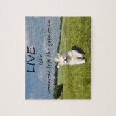 Wie jemand verließ leben dem Tor offenes Puzzlen Puzzle (Vertikal)