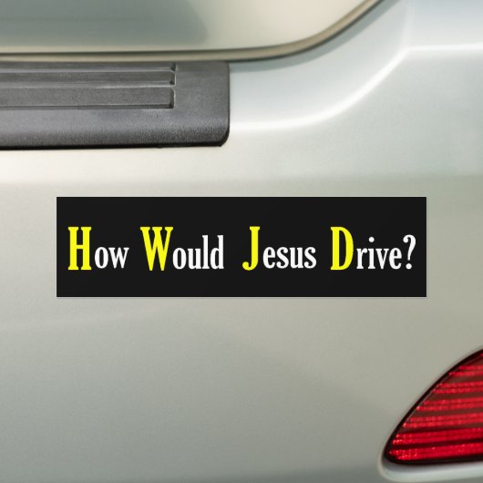 Wie Jesus-Antrieb - Autoaufkleber wurde (Auf Auto)