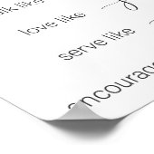 Wie Jesus Poster (Ecke)