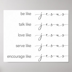 Wie Jesus Poster