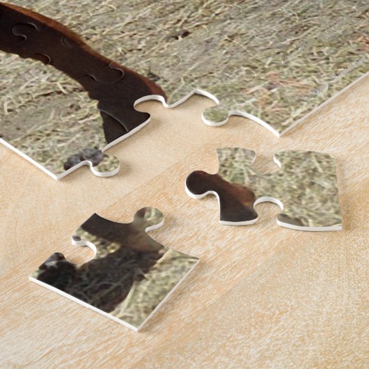 Wie jetzt braune Kuh Puzzle (Seite)