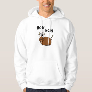 Wie jetzt braune Kuh-Shirts Hoodie