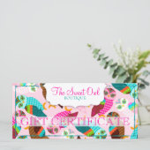 Wie jetzt kleine Eulen? Geschenkgutschein (Stehend Vorderseite)