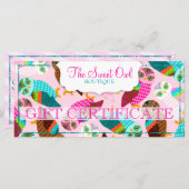 Wie jetzt kleine Eulen? Geschenkgutschein (Vorne/Hinten)