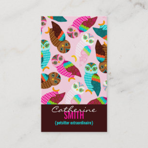Wie jetzt kleine Eulen? Vertikal Visitenkarte