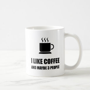 Wie Kaffee drei Leute lustig Kaffeetasse