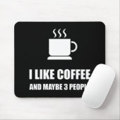 Wie Kaffee drei Leute lustig Mousepad (Mit Mouse)