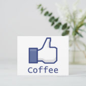 Wie Kaffee Postkarte (Stehend Vorderseite)