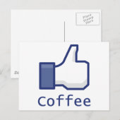 Wie Kaffee Postkarte (Vorne/Hinten)