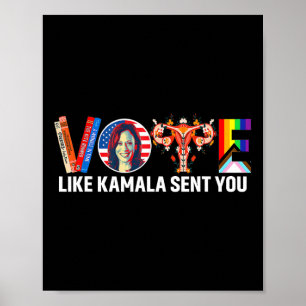 Wie Kamala Ihnen Shirt Uterus Feminist Lgbt geschi Poster