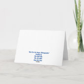 Wie kann ein Bild unfantasievoll sein? Dankeskarte (Rückseite)