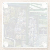 Wie kann ein Bild unfantasievoll sein? Glasuntersetzer (Rückseite)