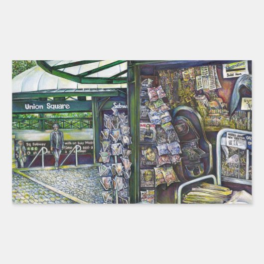 Wie kann ein Bild unfantasievoll sein? Rechteckiger Aufkleber (Vorderseite)