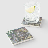 Wie kann ein Bild unfantasievoll sein? Steinuntersetzer (Seitenansicht)