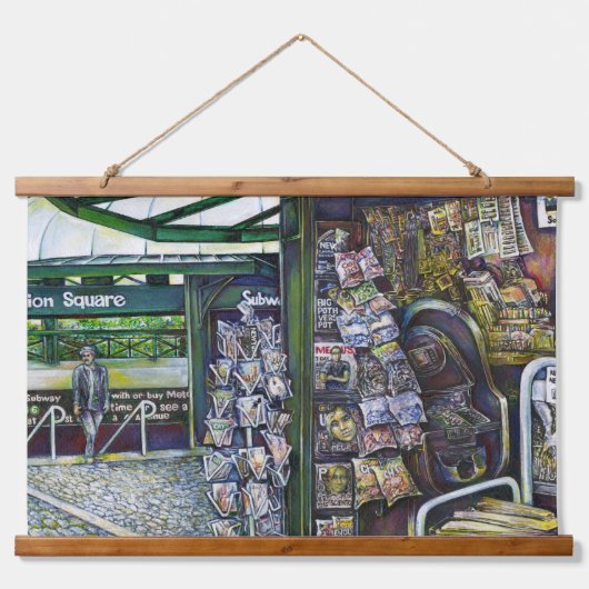 Wie kann ein Bild unfantasievoll sein? Wandteppich Mit Holzrahmen (Vorne)