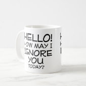 Wie kann ich dich lustige Mug-Redewendungen-Zitate Kaffeetasse (Vorderseite Links)