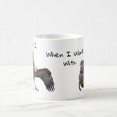 Wie kann ich einen Adler fliegen? Kaffeetasse (Mittel)