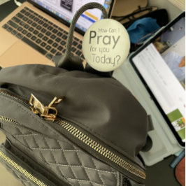 Wie kann ich für dich beten? Christlich Button