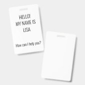 Wie kann ich helfen? Ausweis (Vorder- & Rückseite)