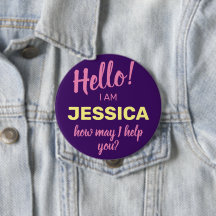 Wie kann ich Ihnen helfen, Lila freundlichen Firme